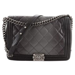 Chanel Boy Flap Bag Quilted Ombre Goatskin Large