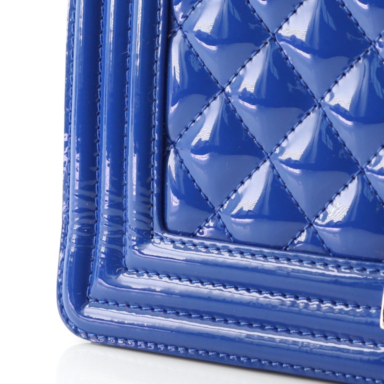 Chanel Boy Flap Bag Quilted Plexiglass Patent Old Medium at 1stDibs