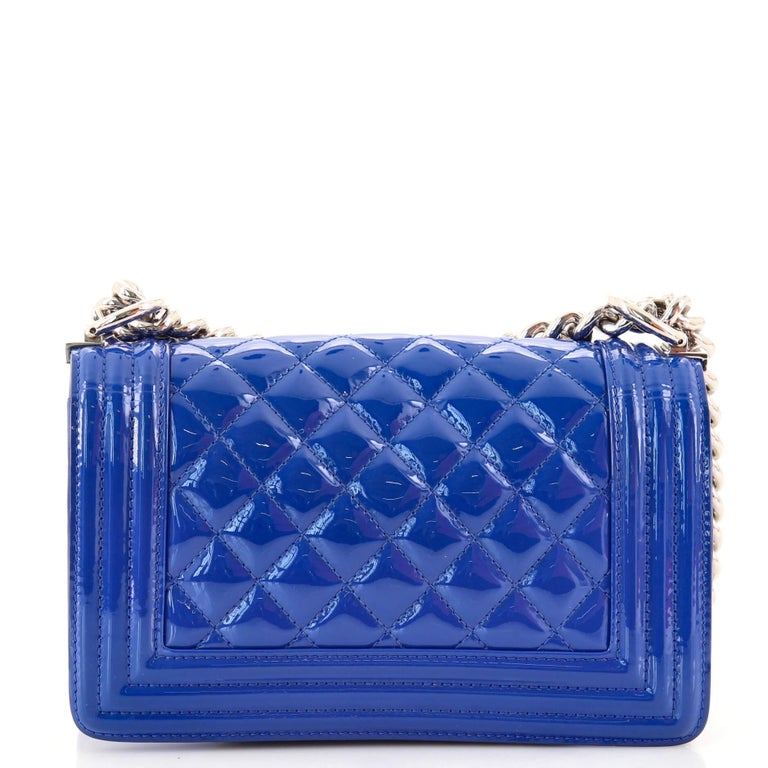 Chanel Boy Flap Bag Quilted Plexiglass Patent Small For Sale at 1stDibs