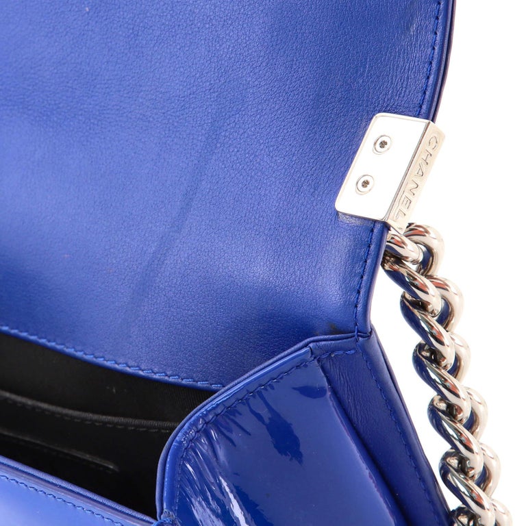 Chanel Boy Flap Bag Quilted Plexiglass Patent Small For Sale at 1stDibs