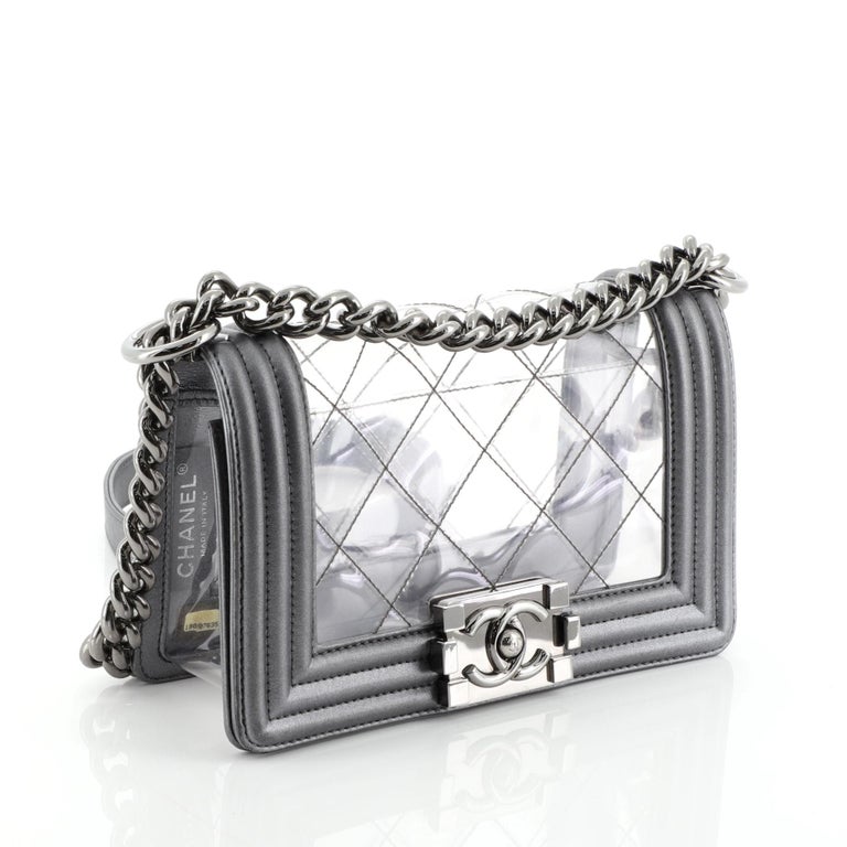 Chanel Boy Flap Bag Quilted PVC and Calfskin Small