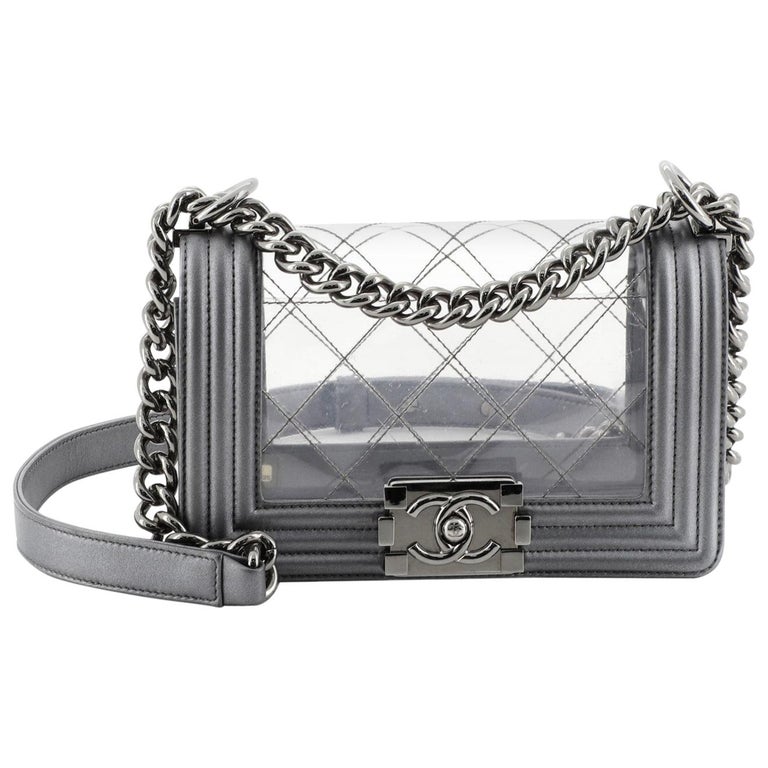 Chanel Boy Flap Bag Quilted PVC and Calfskin Small