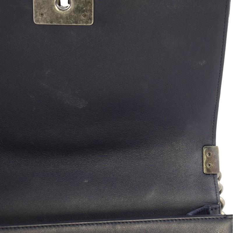 Chanel Boy Flap Bag Quilted Velvet Old Medium 3