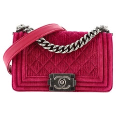 Red Velvet Chanel Bag - 2 For Sale on 1stDibs