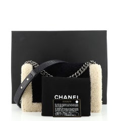 Chanel Boy Flap Bag Shearling Old Medium