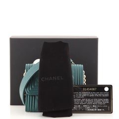 Chanel Boy Flap Card Holder on Chain Quilted Caviar