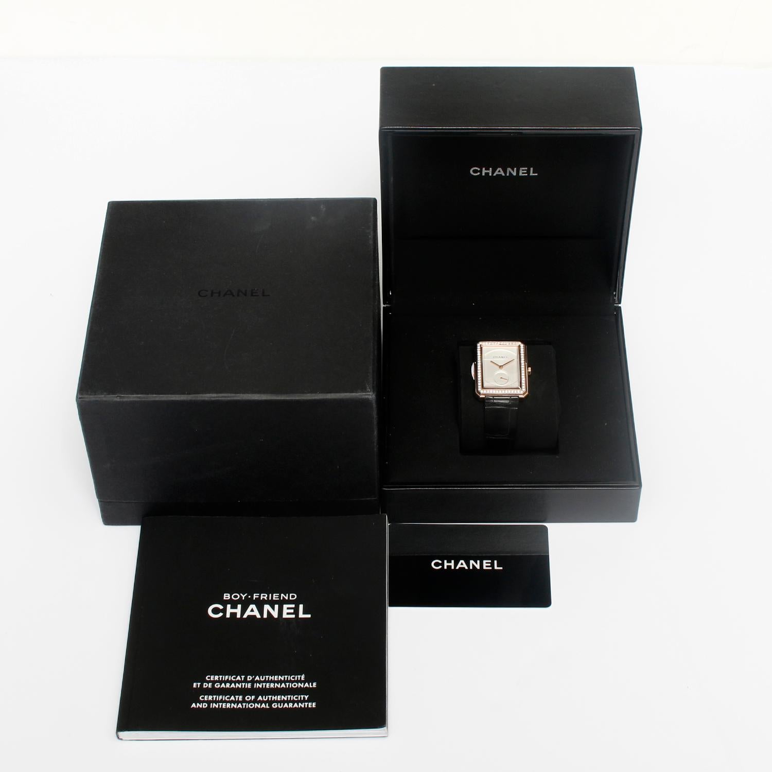 Women's Chanel Boy Friend 18 Karat Beige Gold Ladies Watch