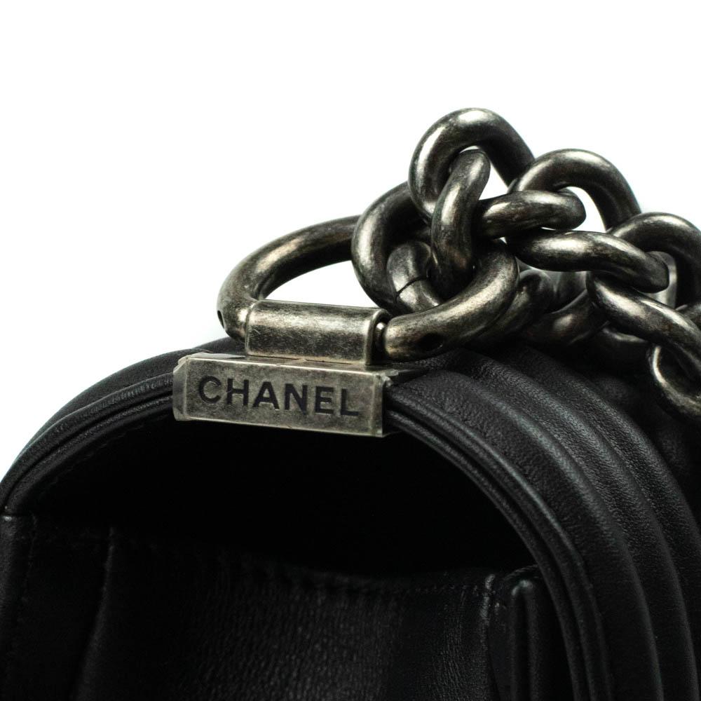 CHANEL, Boy in black leather For Sale 6