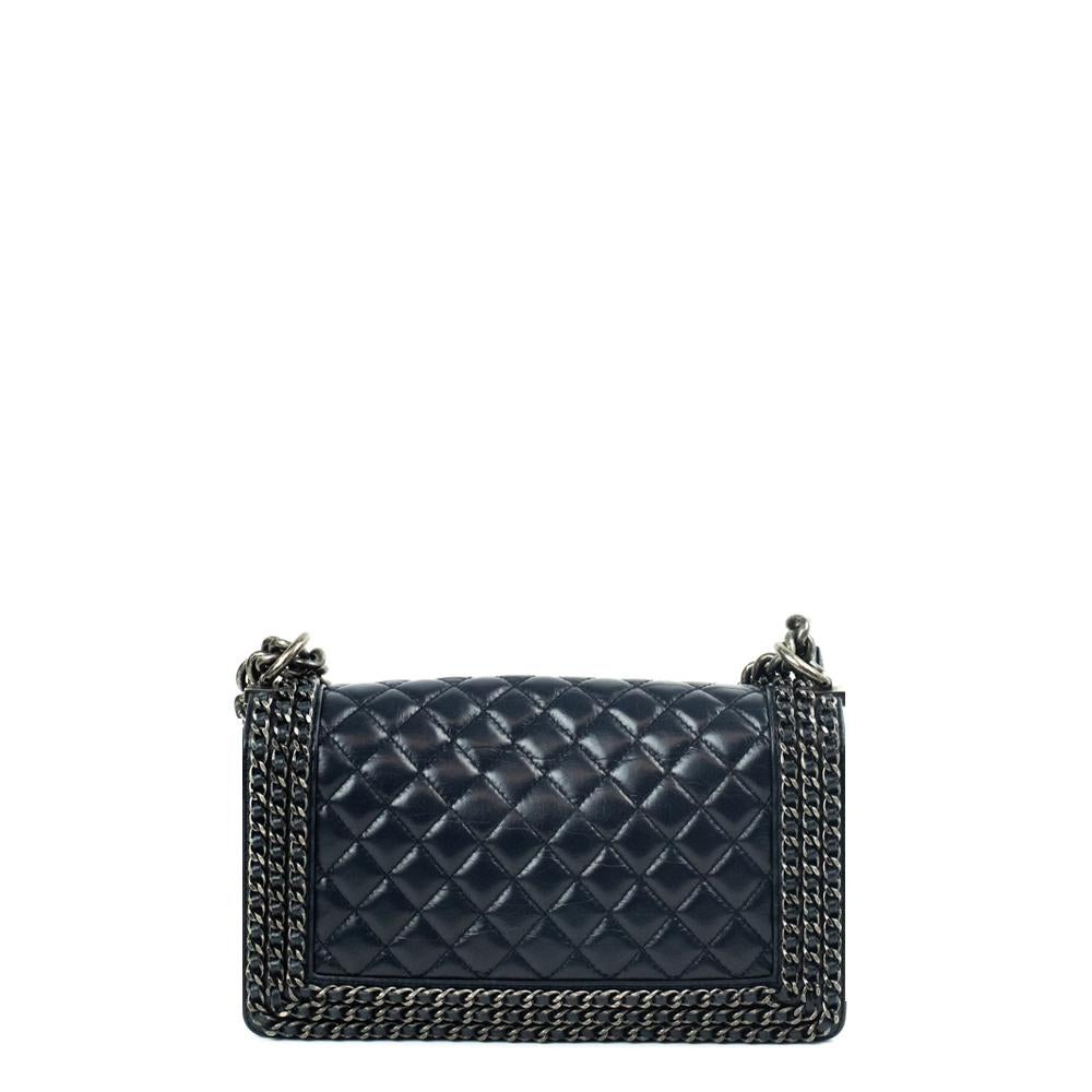 CHANEL, Boy in blue leather For Sale at 1stDibs