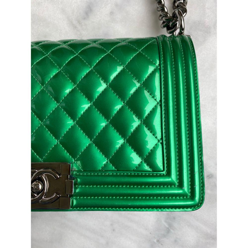 Chanel, Boy in green patent leather 4