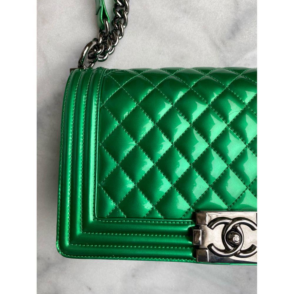 Chanel, Boy in green patent leather 3