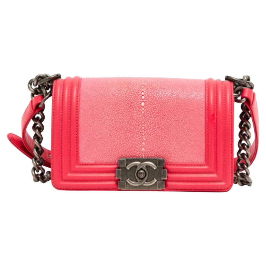 Chanel, Boy in pink exotic leather at 1stDibs | exotic boy 20 cm ...