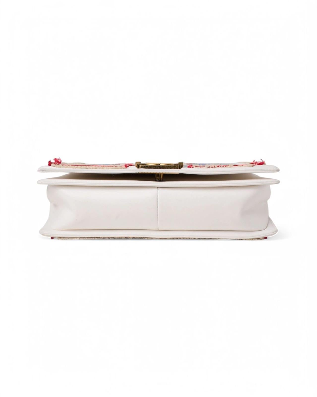 Chanel Boy Large Paris-Cuba White For Sale 5