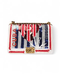 Chanel Boy Large Paris-Cuba White