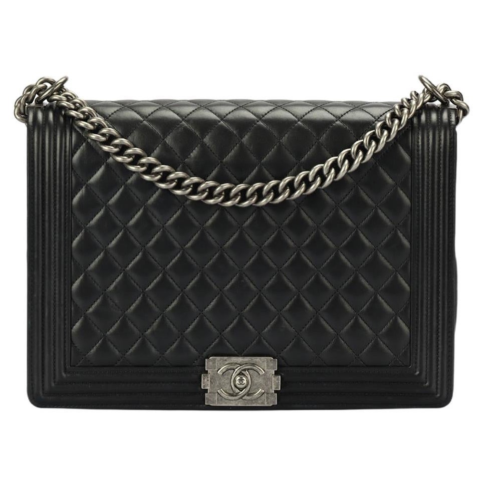 Chanel Boy Large Quilted Leather Shoulder Bag