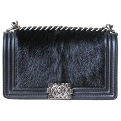 Chanel Boy Medium Celtic with Goat Skin and Hair Bag