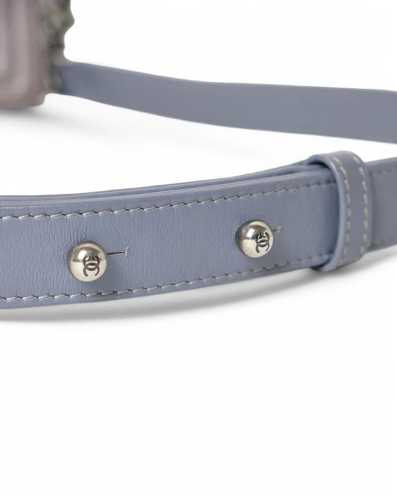 Chanel Boy Medium Quilted Gray For Sale 15