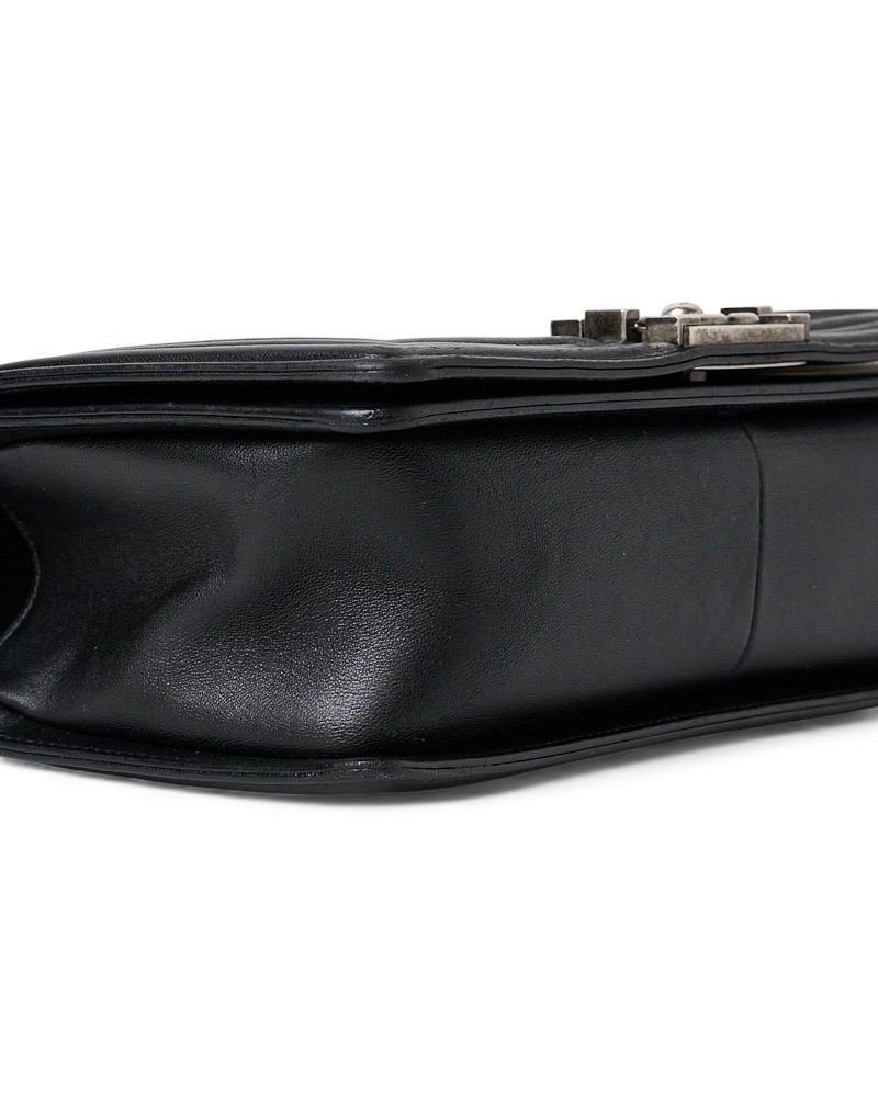 Chanel Boy Medium Trapuntata Nera in vendita 9