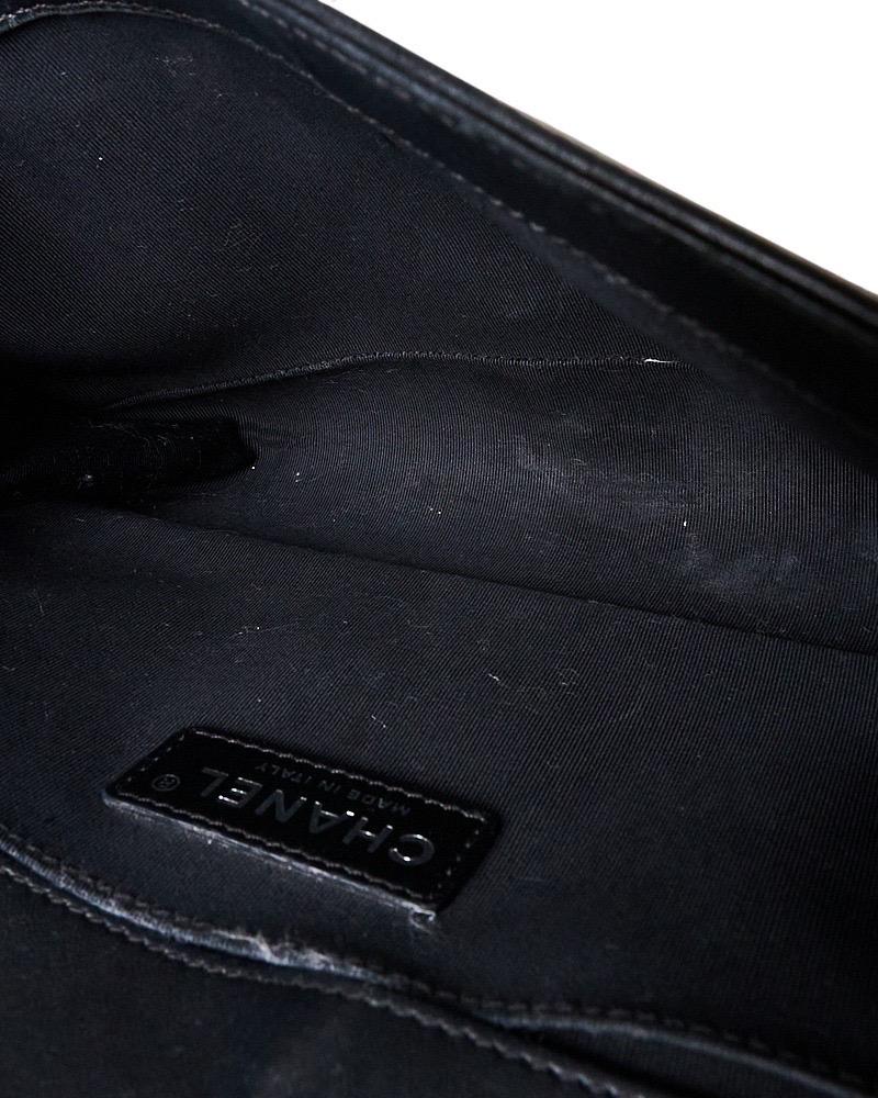 Chanel Boy Medium Trapuntata Nera in vendita 13