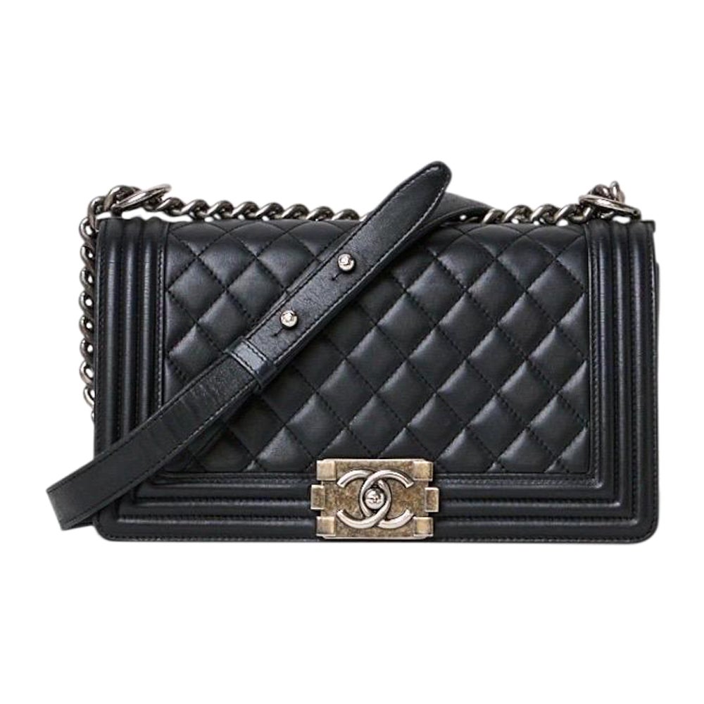 Chanel Boy Medium Trapuntata Nera
