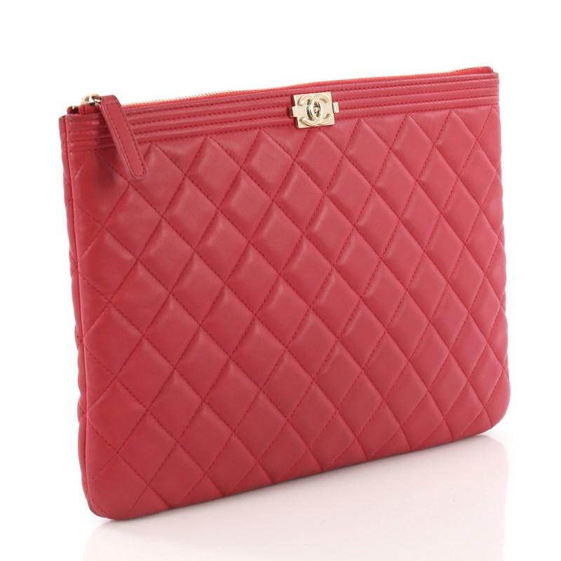 chanel boy clutch