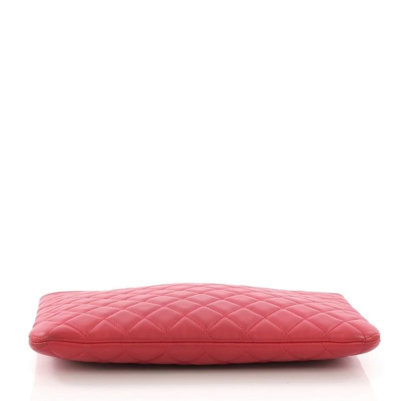 chanel red clutch