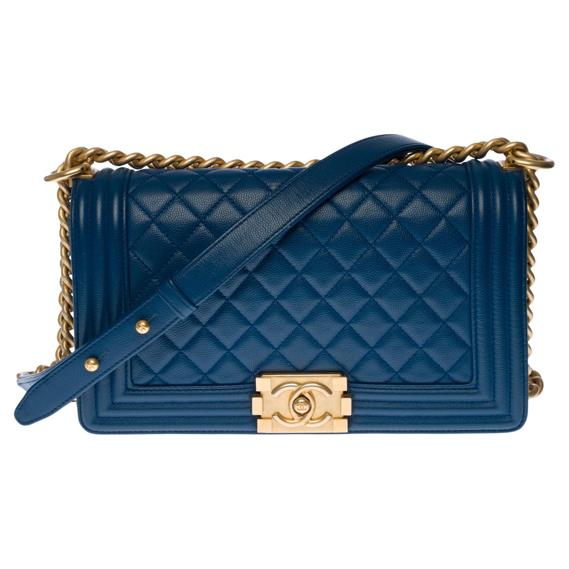 Chanel Chanel Classic Flap Electric Crochet Collectors Blue Cloth Shoulder  Bag For Sale at 1stDibs