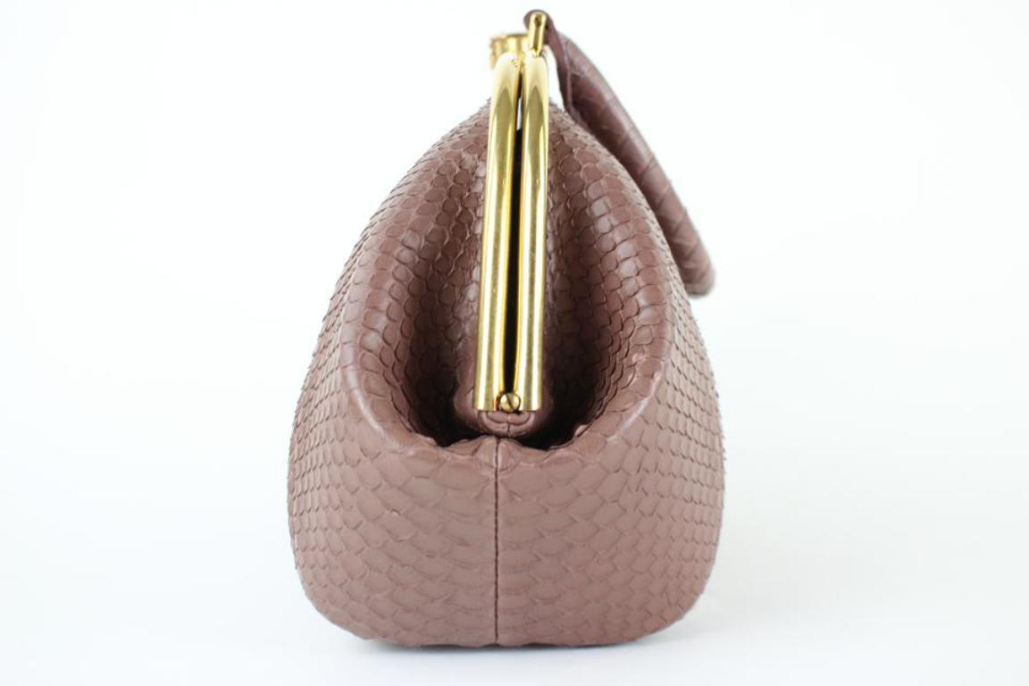 Chanel Boy Python Large Retro Donna Bowling 6ccdg8917 Mauve Leather Shoulder Bag For Sale 4