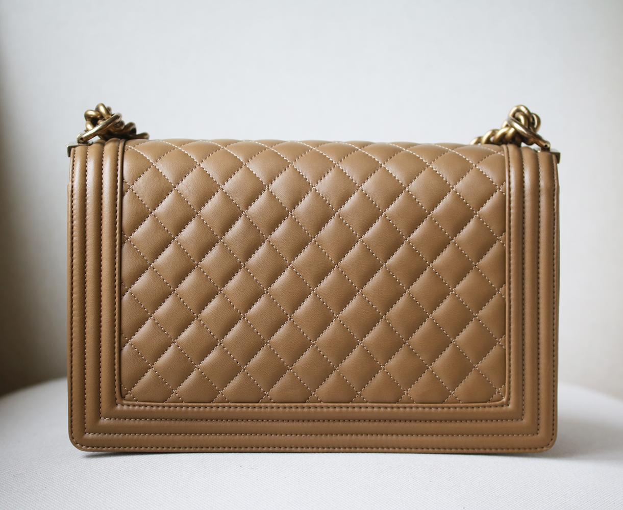 Women's Chanel Boy Quilted Lambskin Leather Crossbody Bag