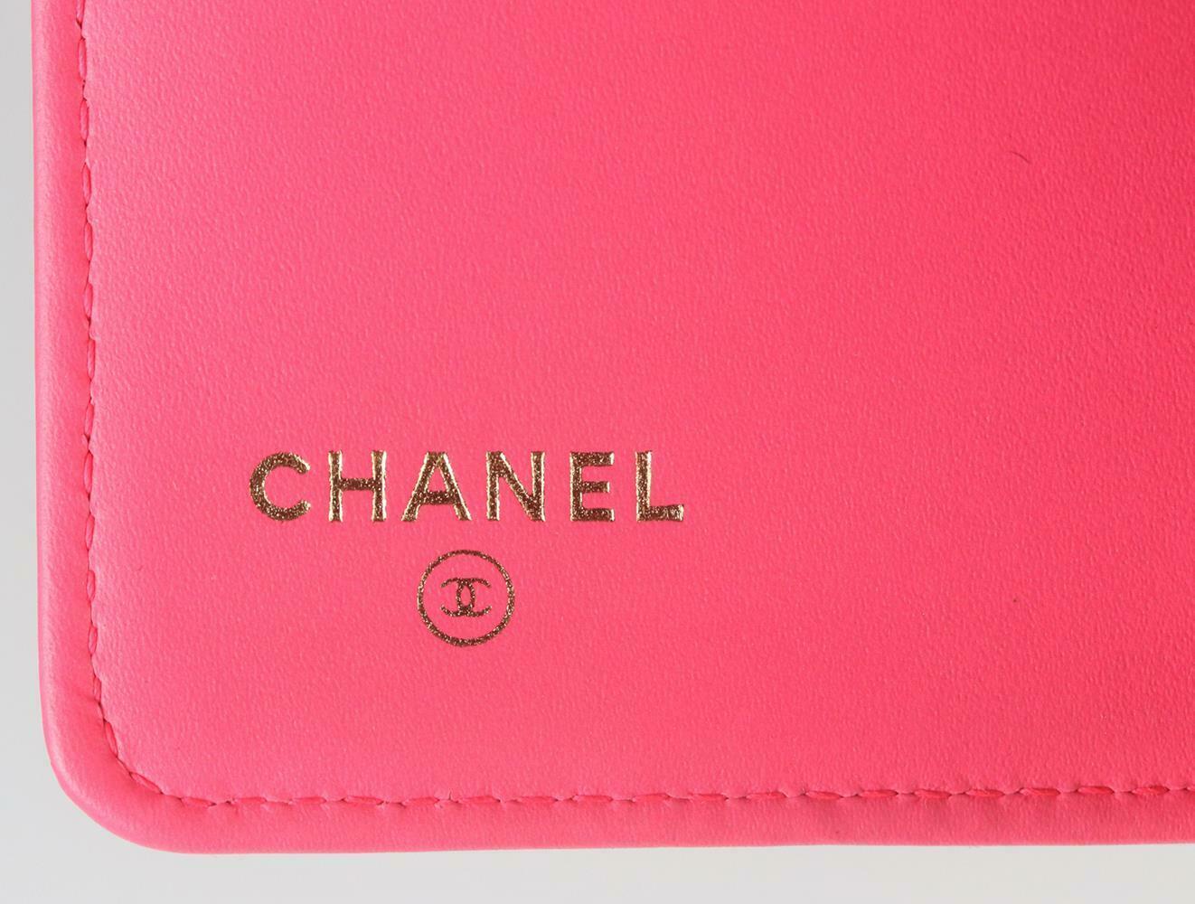 Chanel Boy Quilted Patent Leather Long Flap Wallet 4