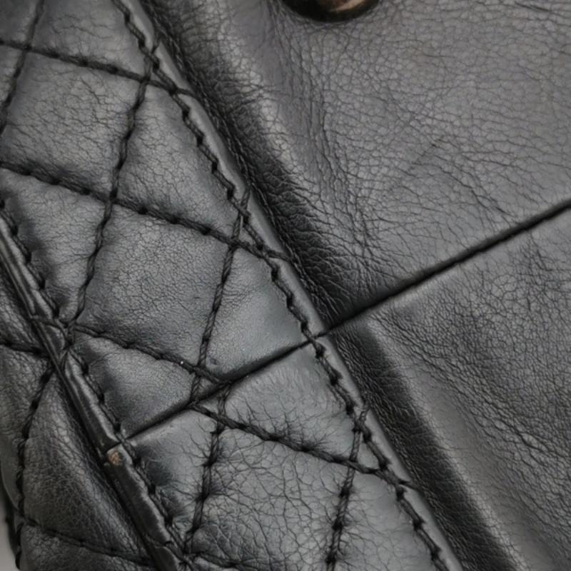 Chanel Boy Reverso Shopping Tote Calfskin Leather Black 11