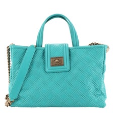 Chanel Boy Satchel Embossed Leather Large