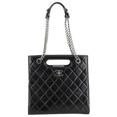 Chanel Boy Shopper Quilted Glazed Calfskin Small