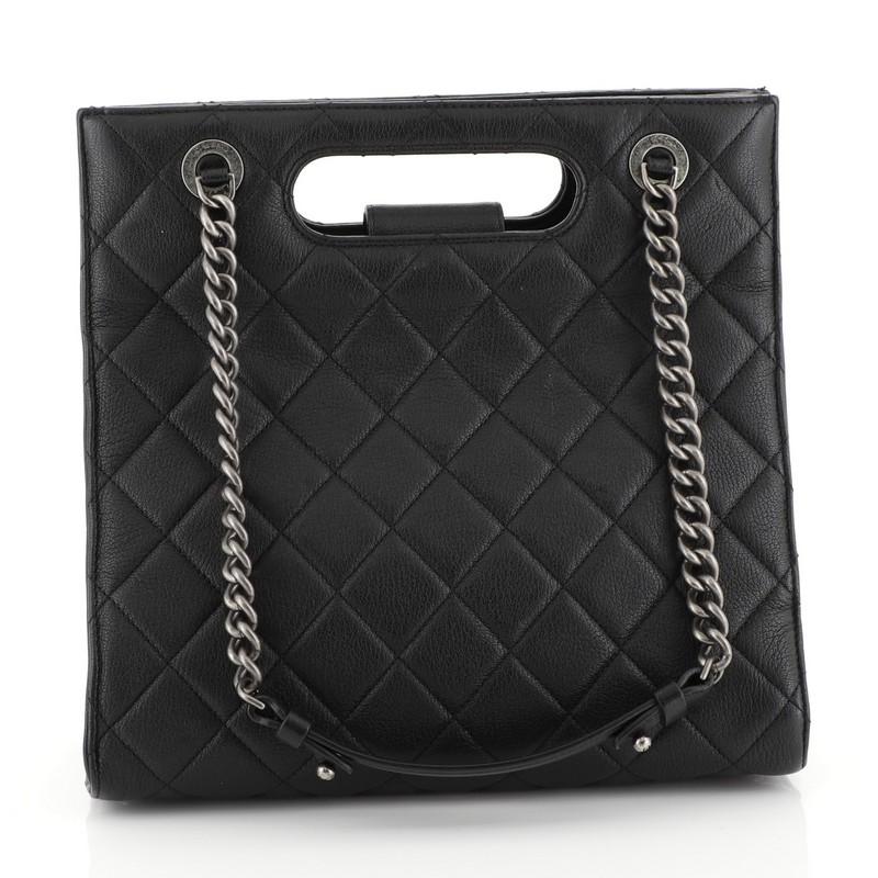Chanel Boy Shopper Quilted Goatskin Small In Good Condition In NY, NY