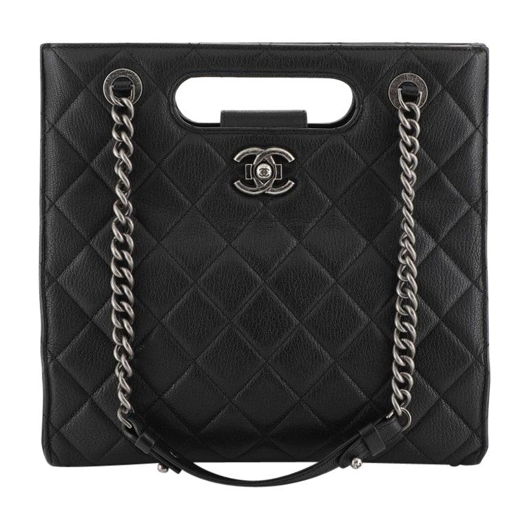 Chanel Boy Shopper Quilted Goatskin Small at 1stDibs
