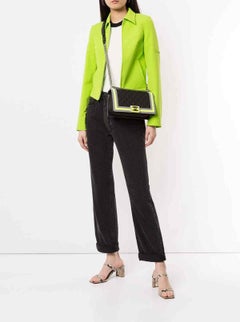 Chanel Boy Soldout Spring 2016 Fluo Medium Rare Black Neon Lime Nylon Flap Bag