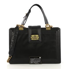 Chanel Boy Tote Glazed Calfskin Large