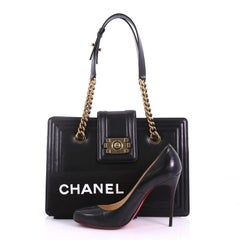 Chanel Boy Tote Glazed Calfskin Small