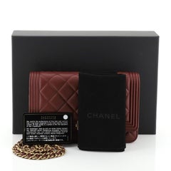 Chanel Boy Wallet On Chain Quilted Lambskin