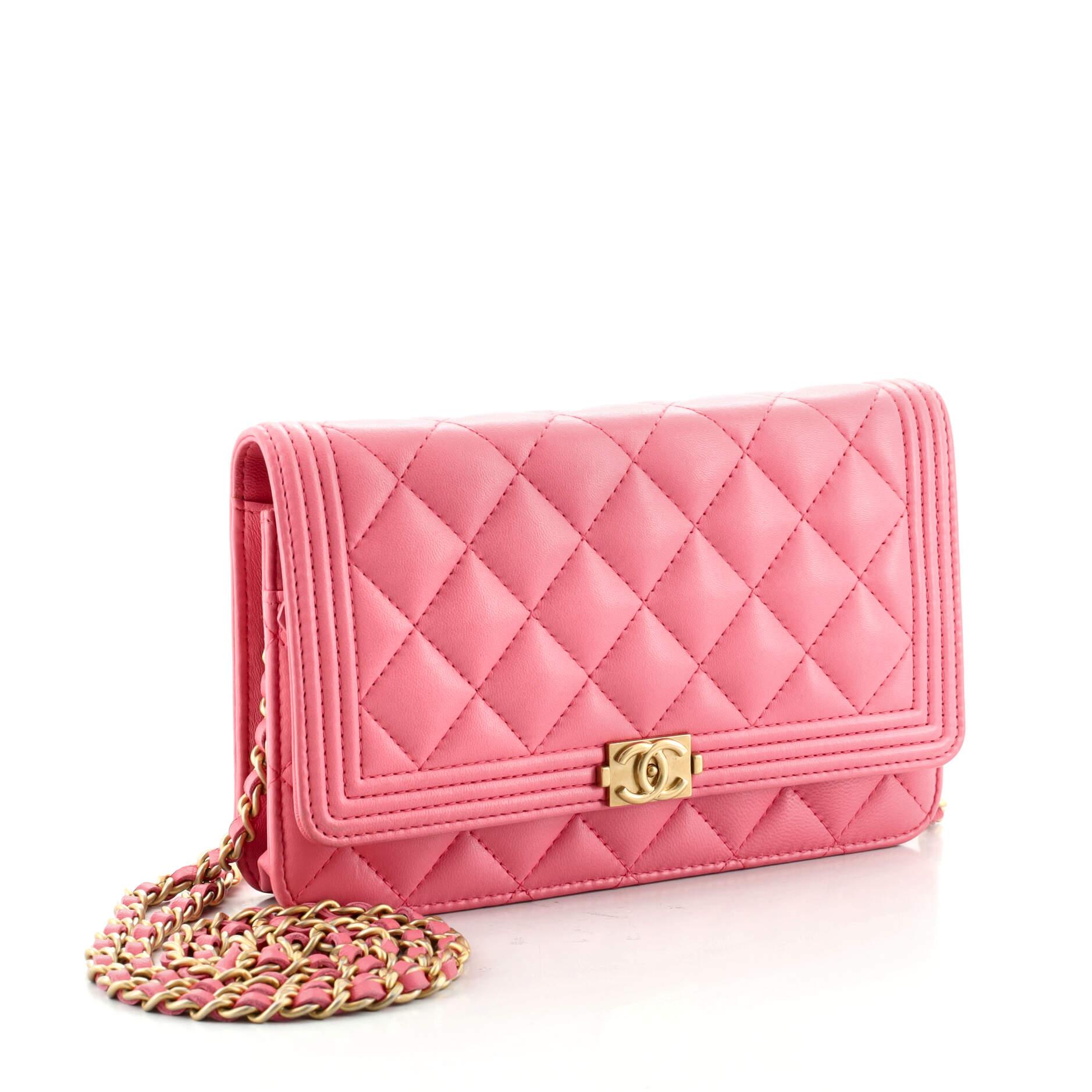 pink chanel wallet