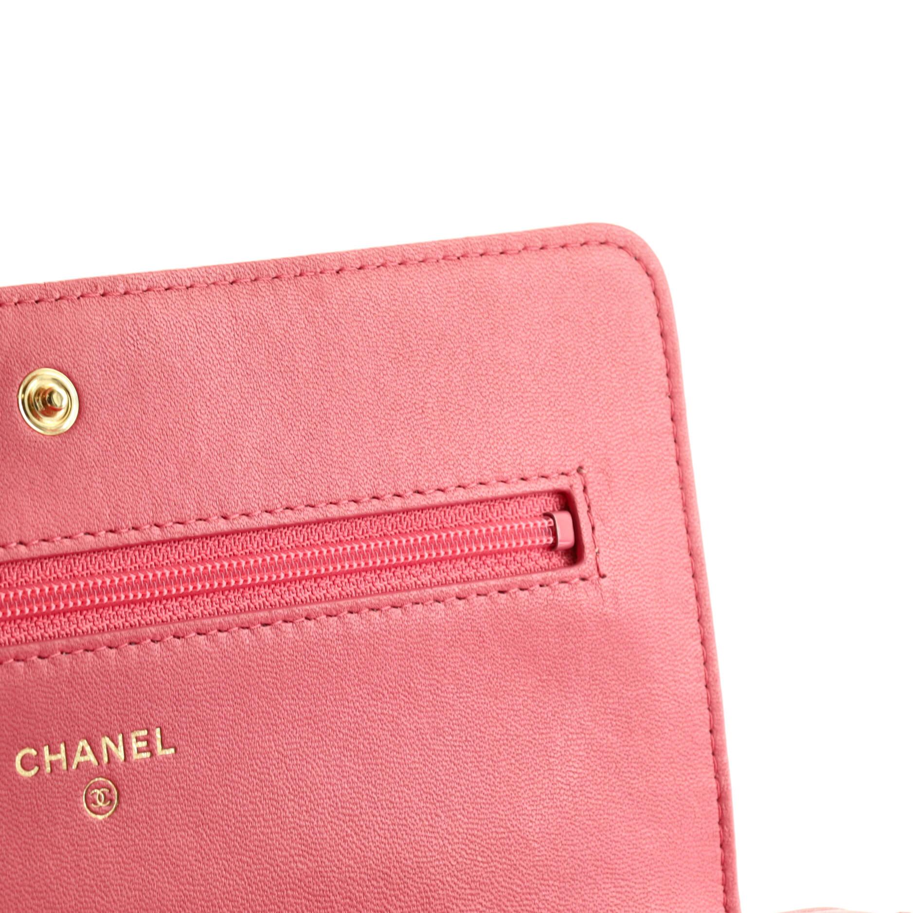Women's or Men's Chanel Boy Wallet on Chain Quilted Lambskin