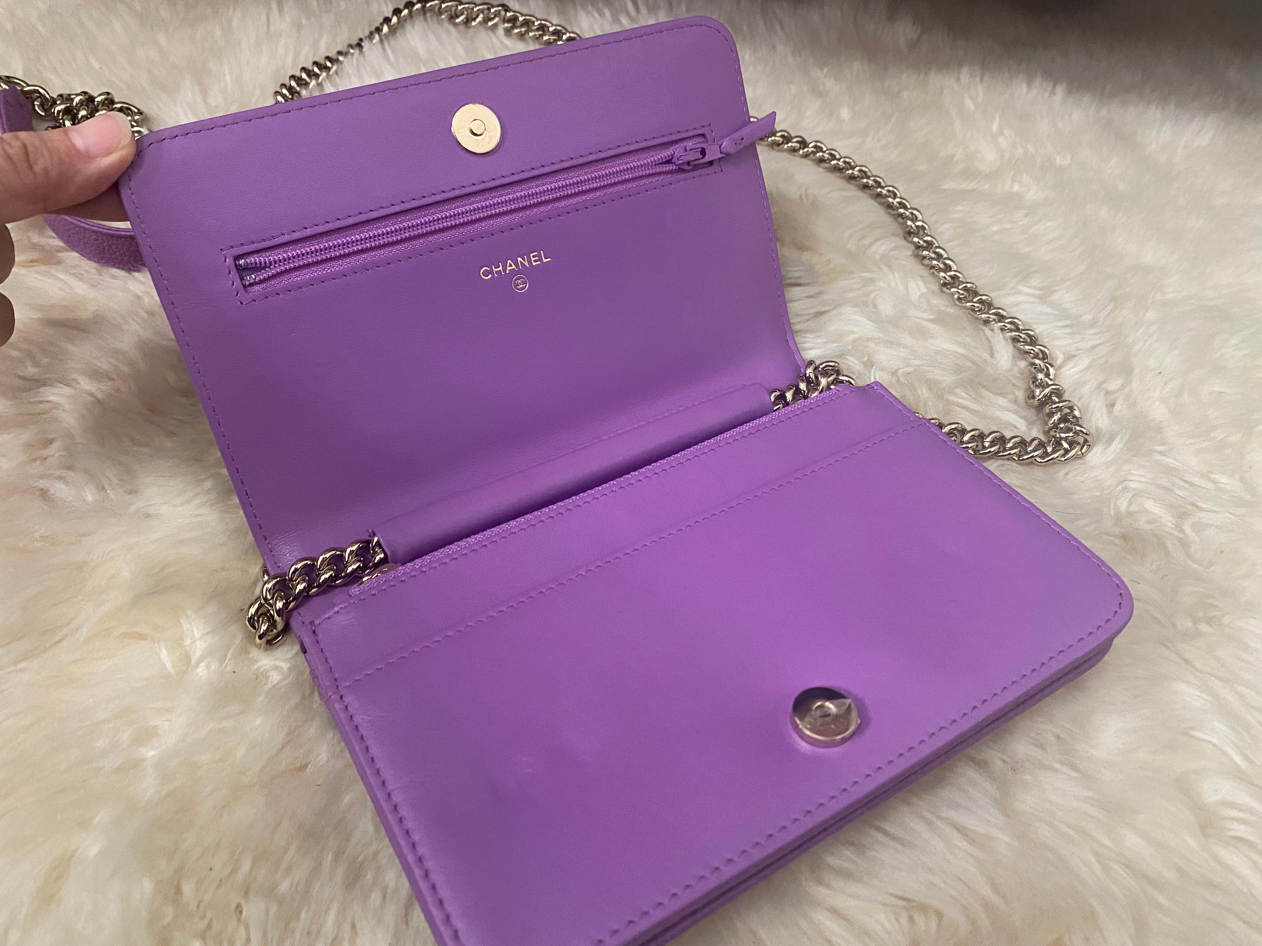 Chanel Boy WOC lavender caviar 3