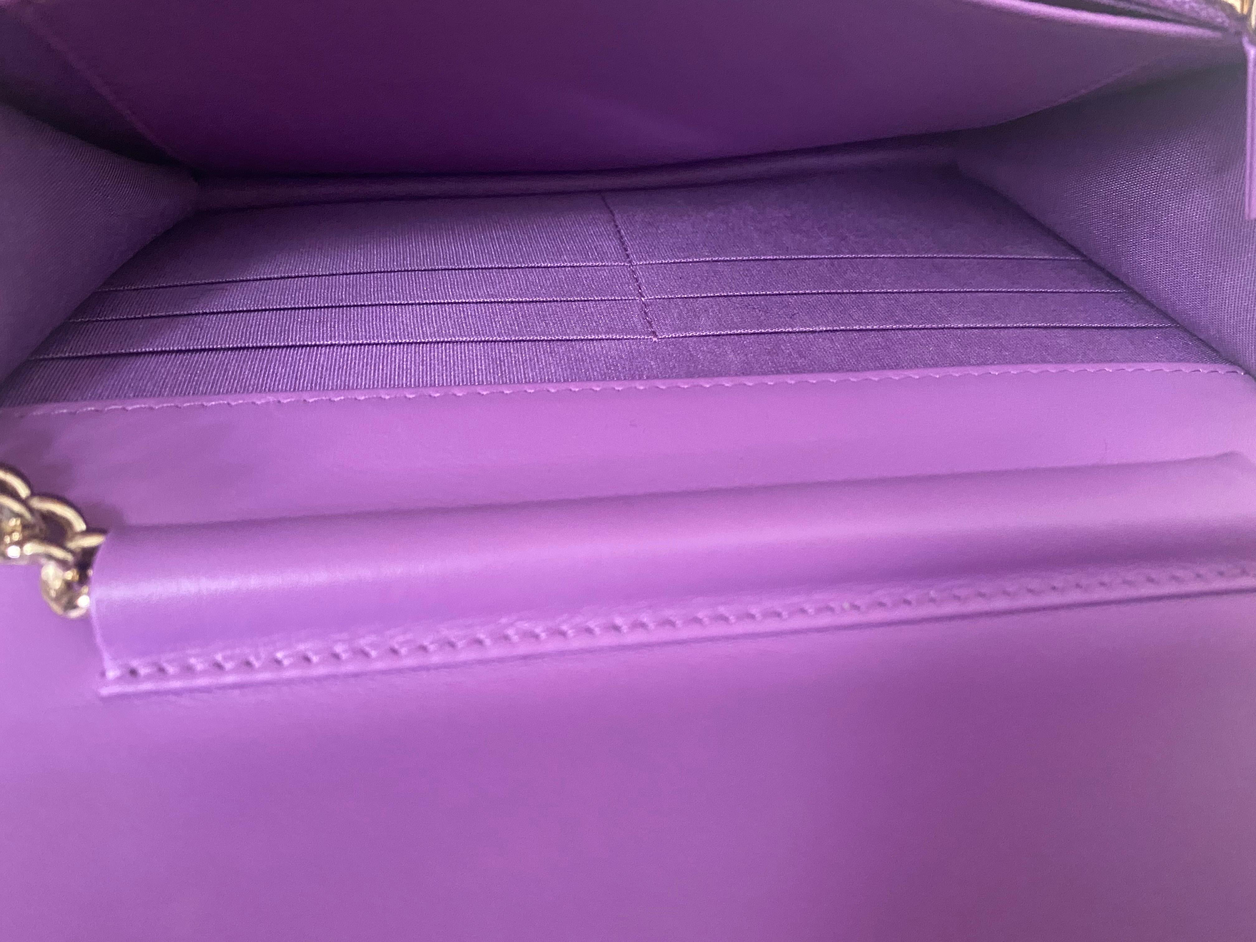 Chanel Boy WOC lavender caviar 4
