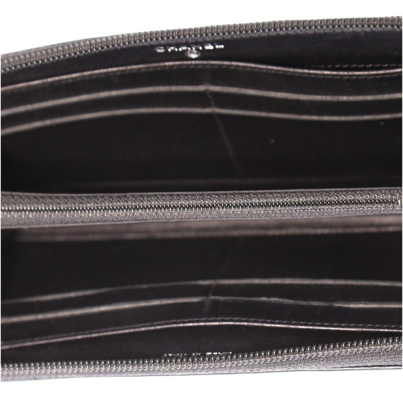 Chanel Boy Zip Around Wallet Quilted Lambskin Long 3