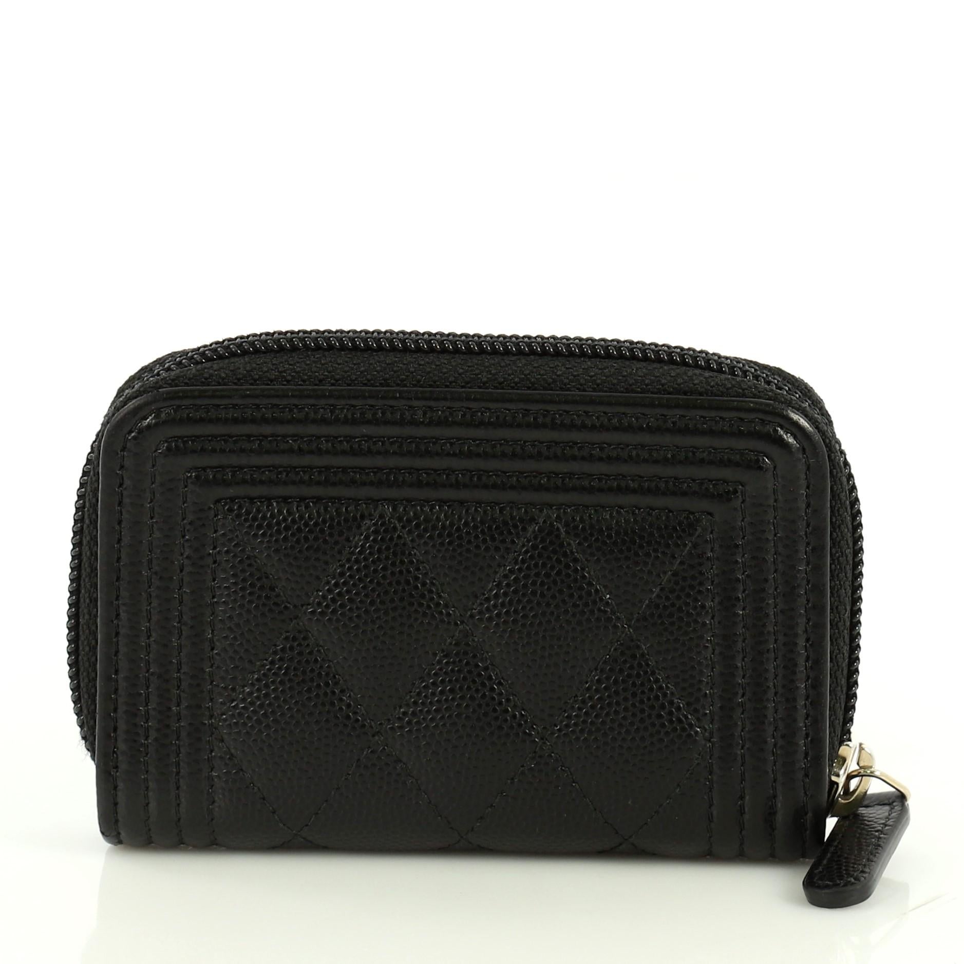 chanel small wallet with zipper