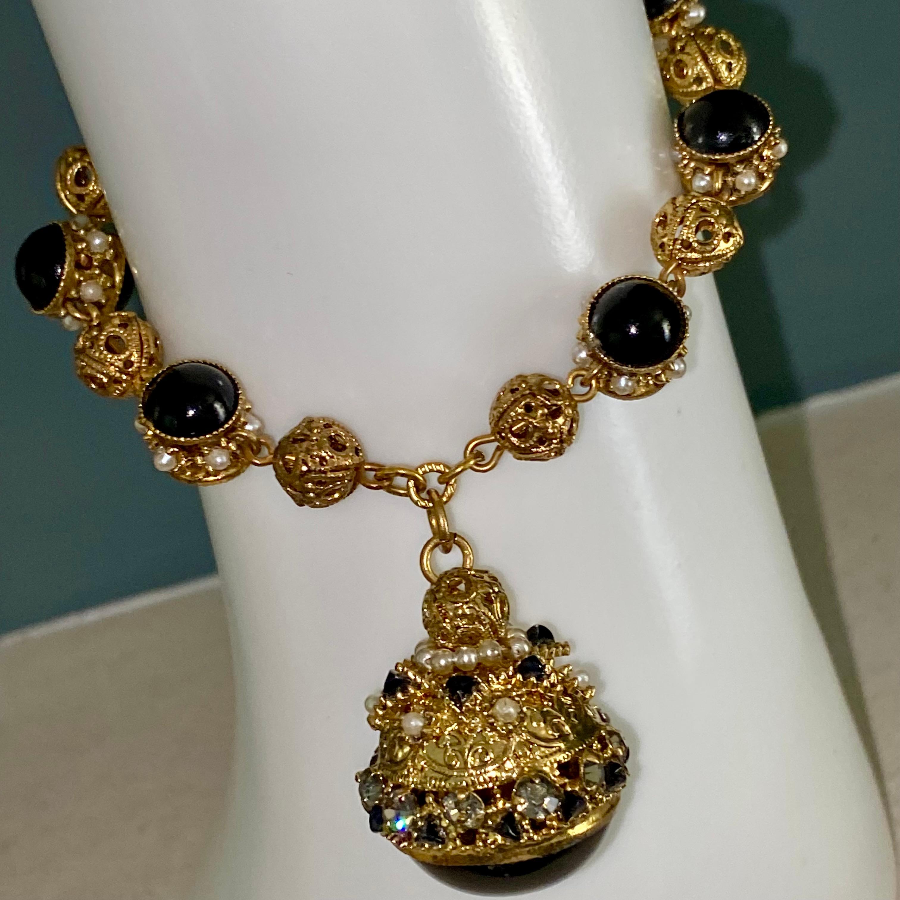Chanel Bracelet 1950s by Robert Goossens. In Good Condition For Sale In Warminster, GB