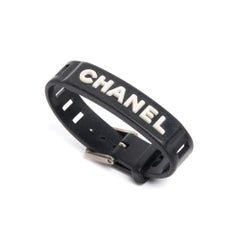 Chanel Bracelet Caoutchouc Spring 1999 Iconic Black Rubber Chanel
