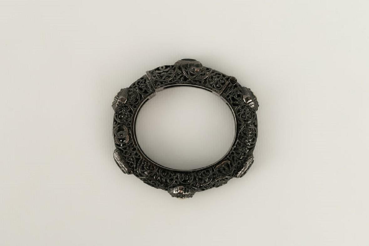 Chanel Bracelet in Dark Silver Metal, 2011 im Angebot 6