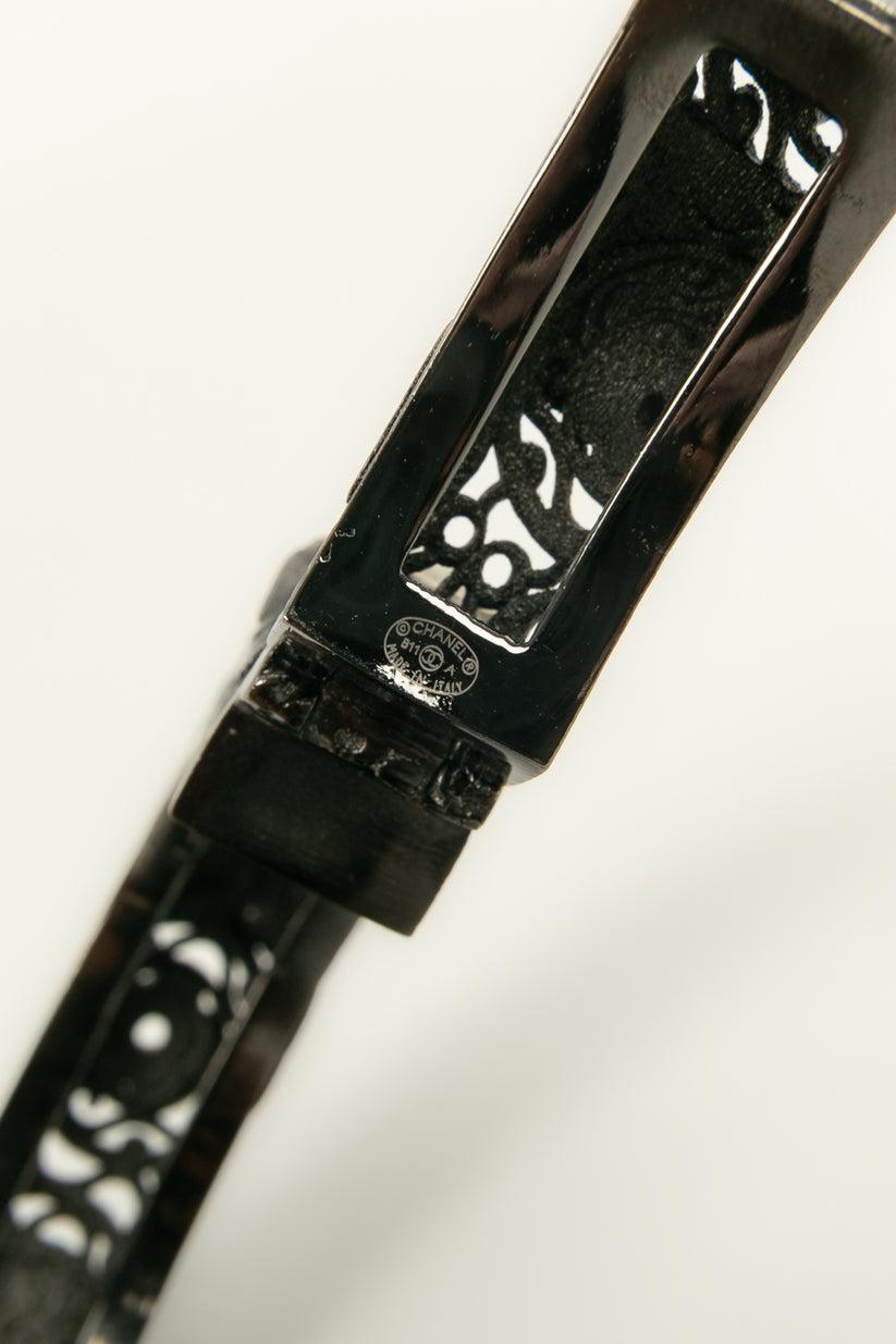 Chanel Bracelet in Dark Silver Metal, 2011 For Sale 6