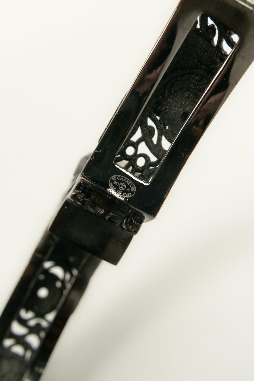 Chanel Bracelet in Dark Silver Metal, 2011 im Angebot 7